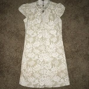 Pearl color dress